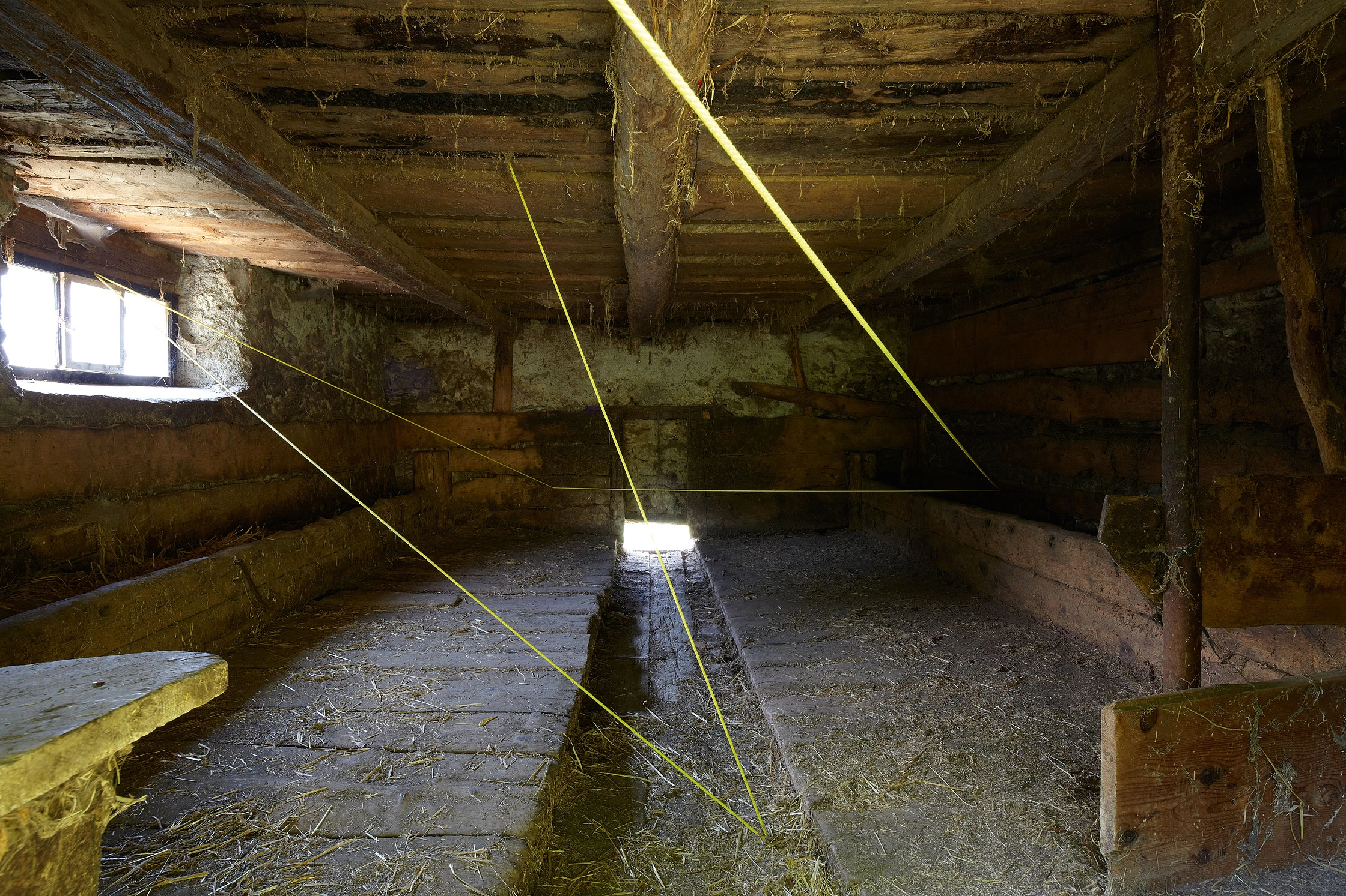 Brian O'Doherty – Taking a Line for a Walk, 2012 – Photo: David Aebi